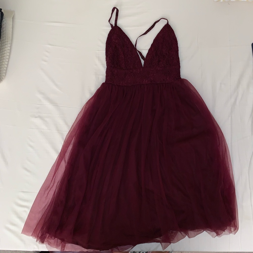 Burgundy Dress